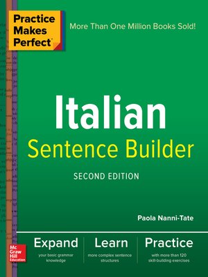 cover image of Practice Makes Perfect Italian Sentence Builder